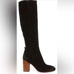 Sam Edelman Camellia Tall Black Suede Boot